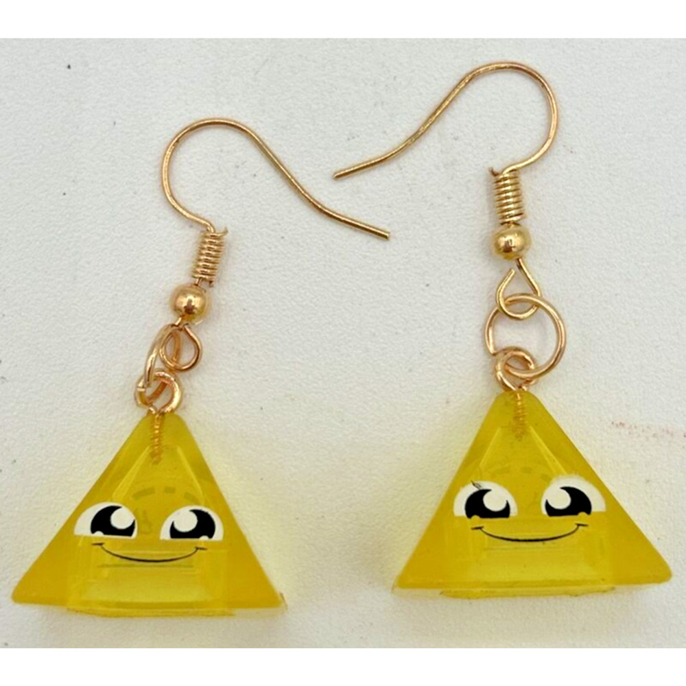Cartoon Happy Pyramid Charm Earrings Vending Charm Costume Jewelry C16